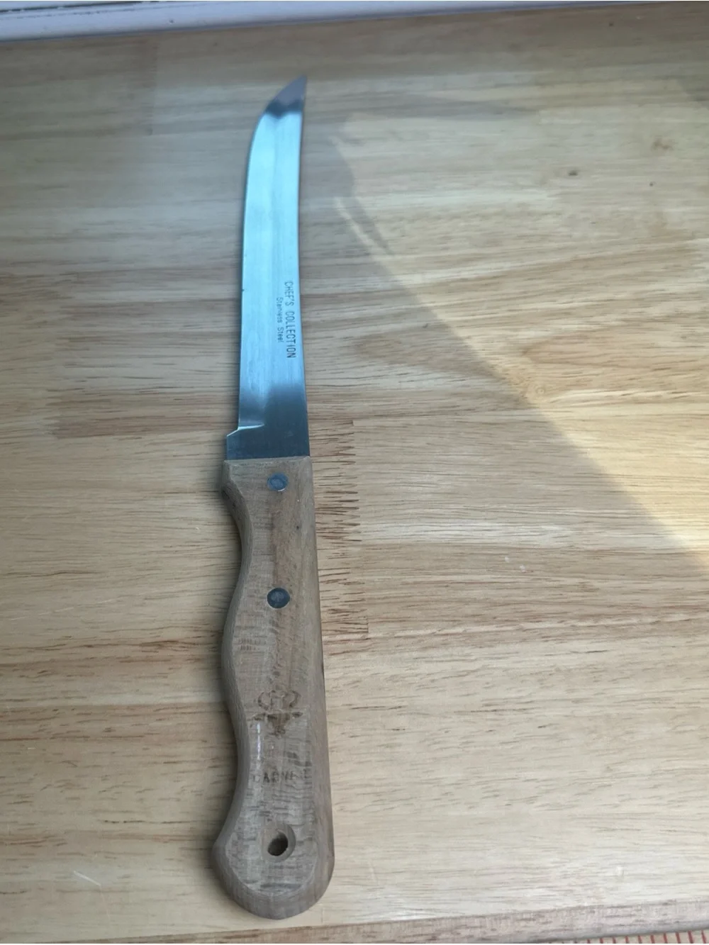 Vintage Chef’s collection Stainless Steel Japan carving knife double rivets